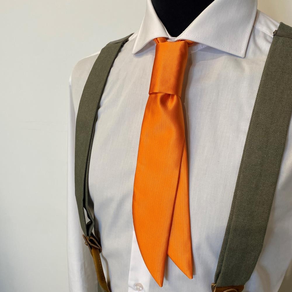 Service tie orange repp - 2