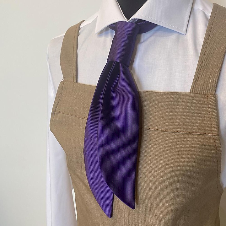 Service tie purple repp