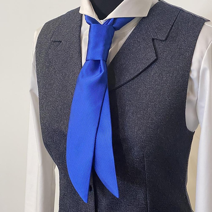 Service tie royal blue repp