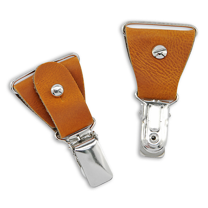 set of suspender buttons & screws silver L