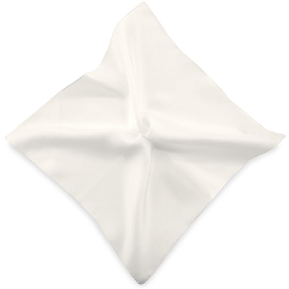 silk pocket square white - 1