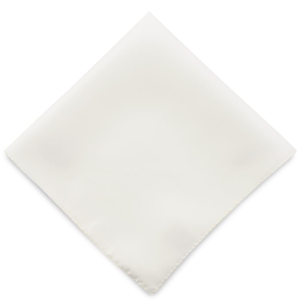 silk pocket square white - 2