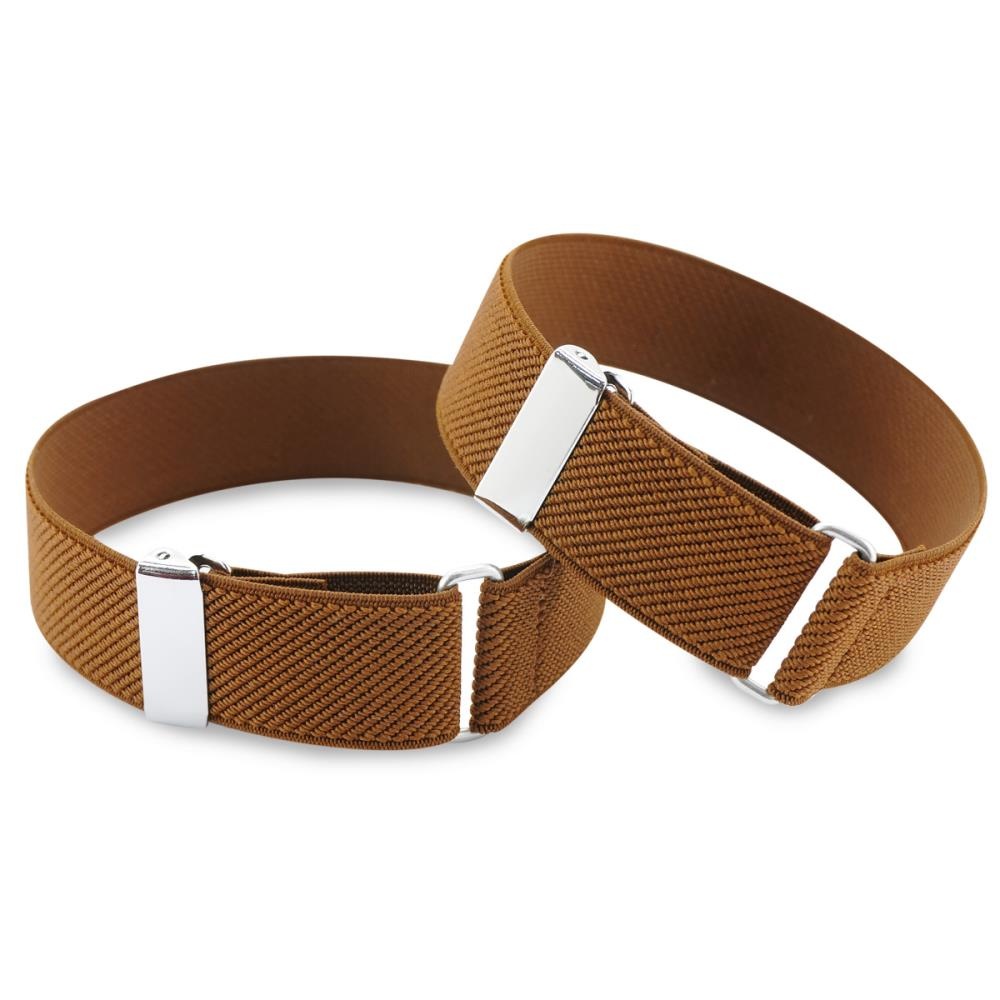 Sleeve garters brown elastic - 1