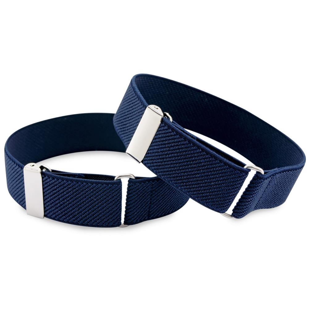 Sleeve garters navy blue elastic - 1