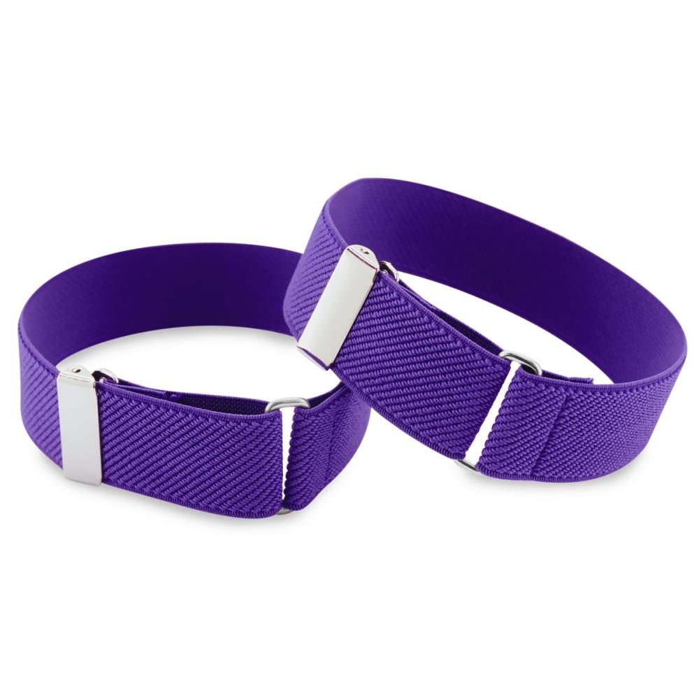 Sleeve garters purple elastic - 1