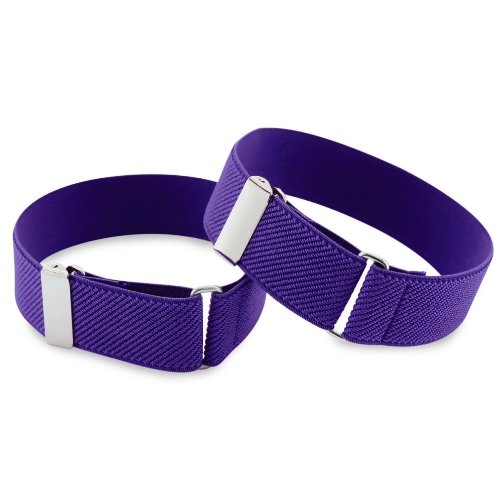sleeve garters purple elastic - 1
