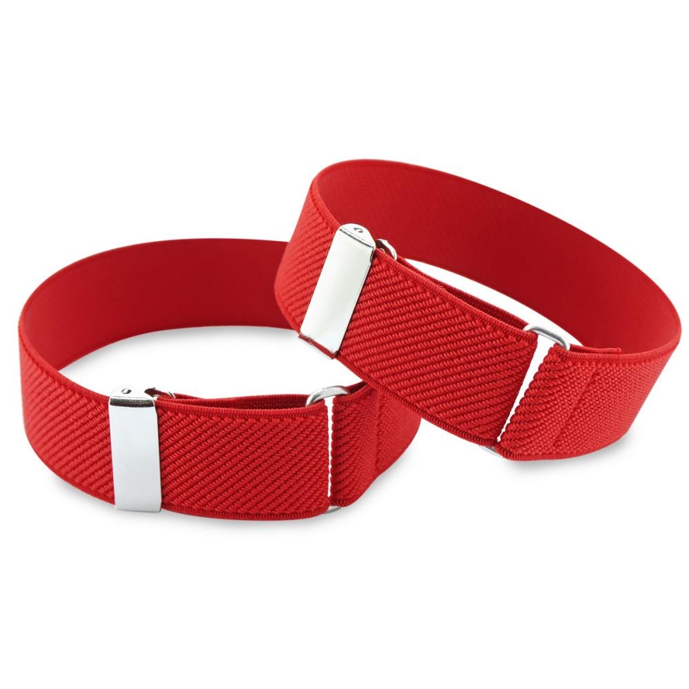 Sleeve garters red elastic - 1
