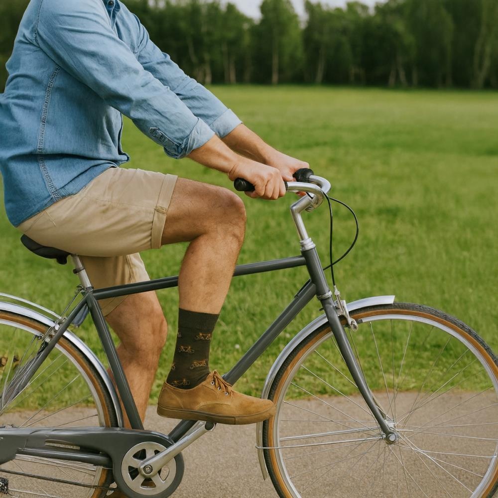 socks Bicycle brown - 2