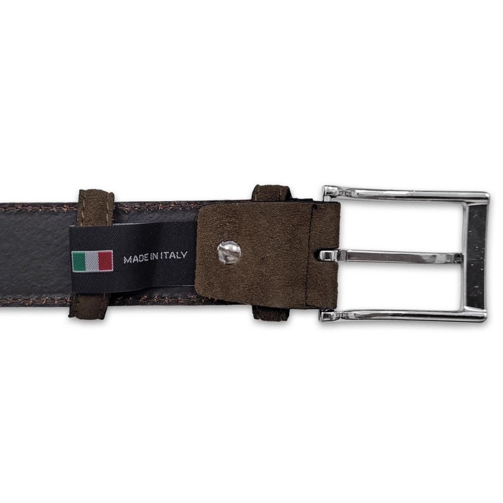 suede belt brown L - 3