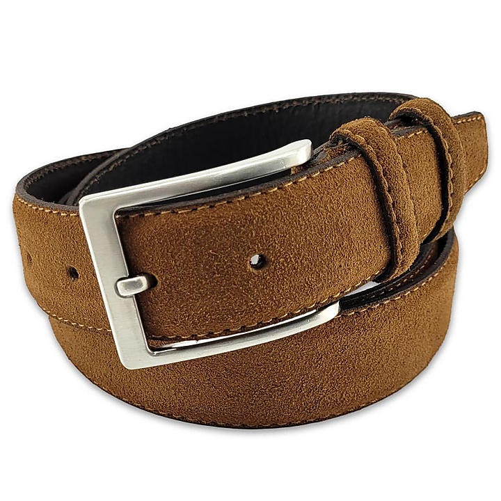 suede belt cognac M