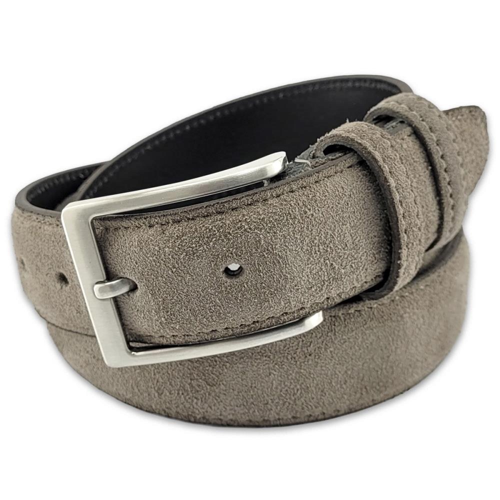 suede belt light grey L - 1
