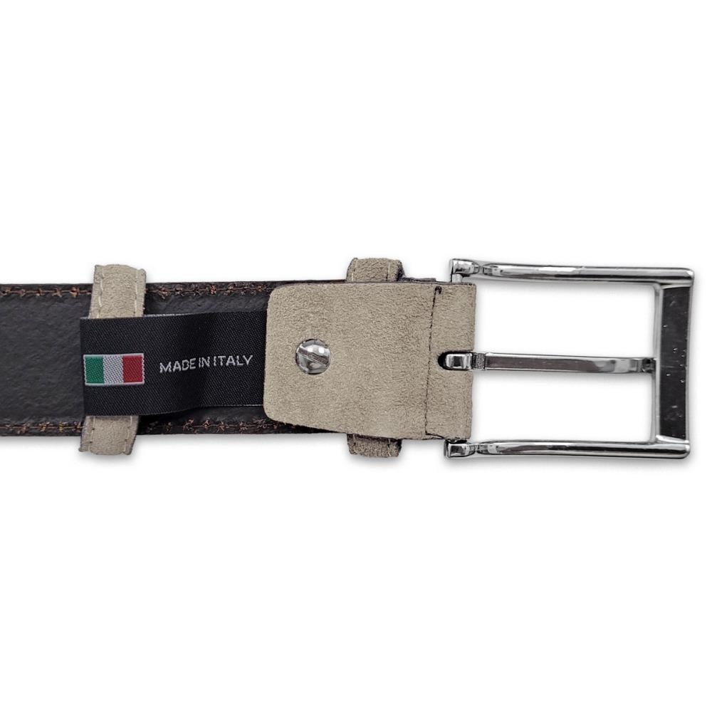 suede belt light grey L - 3