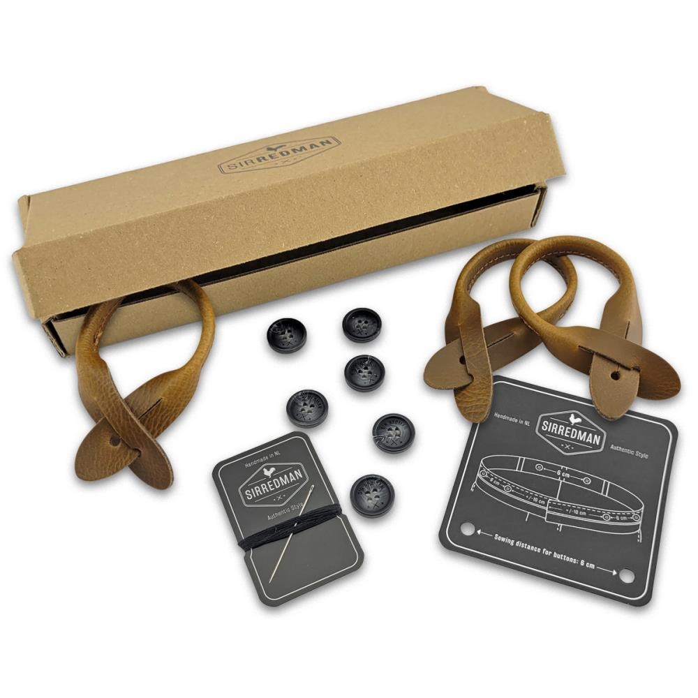 suspenders accessory set - brown - 1
