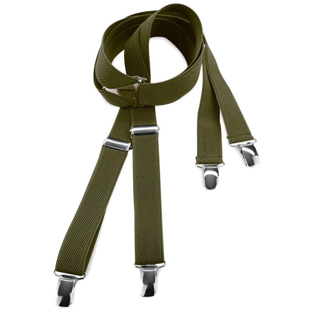 Suspenders army green narrow - 1