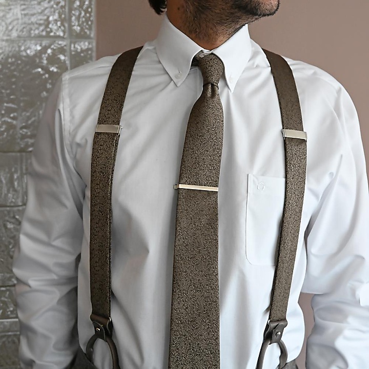 suspenders Bart Barocco taupe