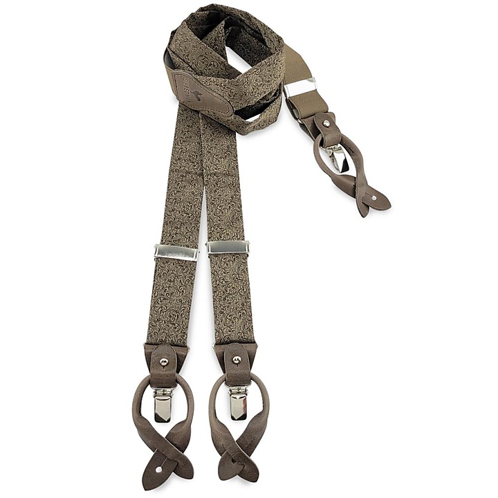 suspenders Bart Barocco taupe