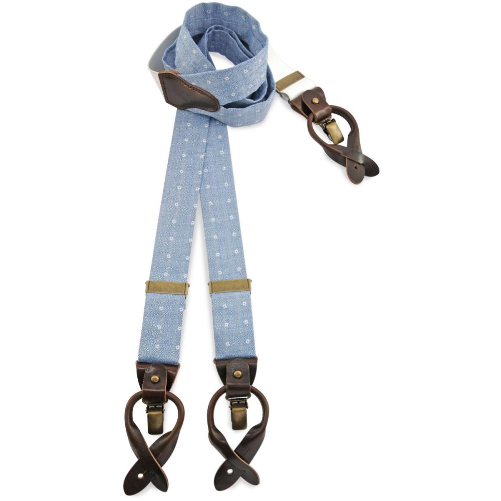 suspenders Bridal Blossom blue - 1