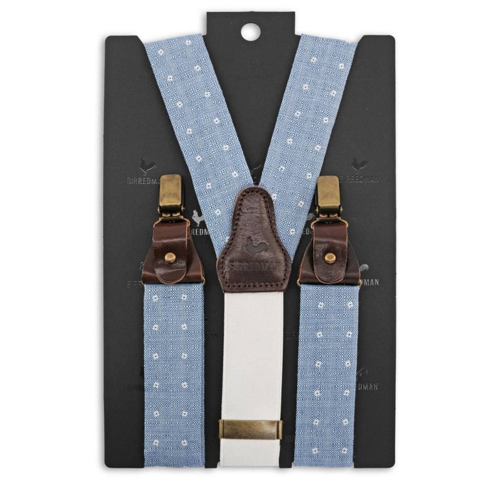 suspenders Bridal Blossom blue - 2
