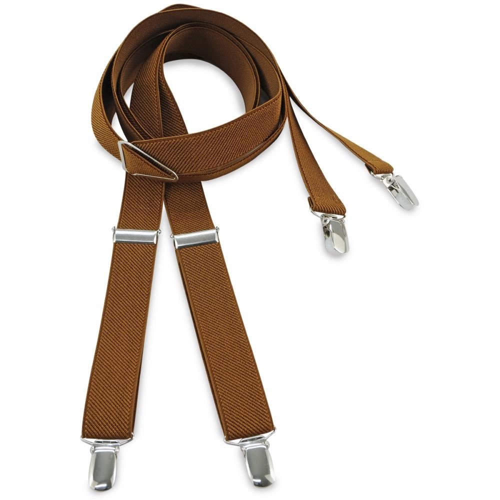 Suspenders brown narrow - 1