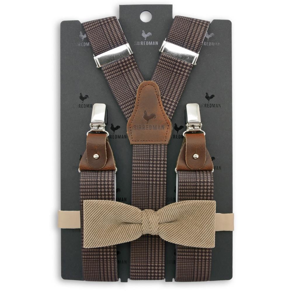 suspenders combi pack checkered Pied-de-Poule - 1