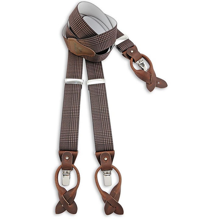 suspenders combi pack checkered Pied-de-Poule