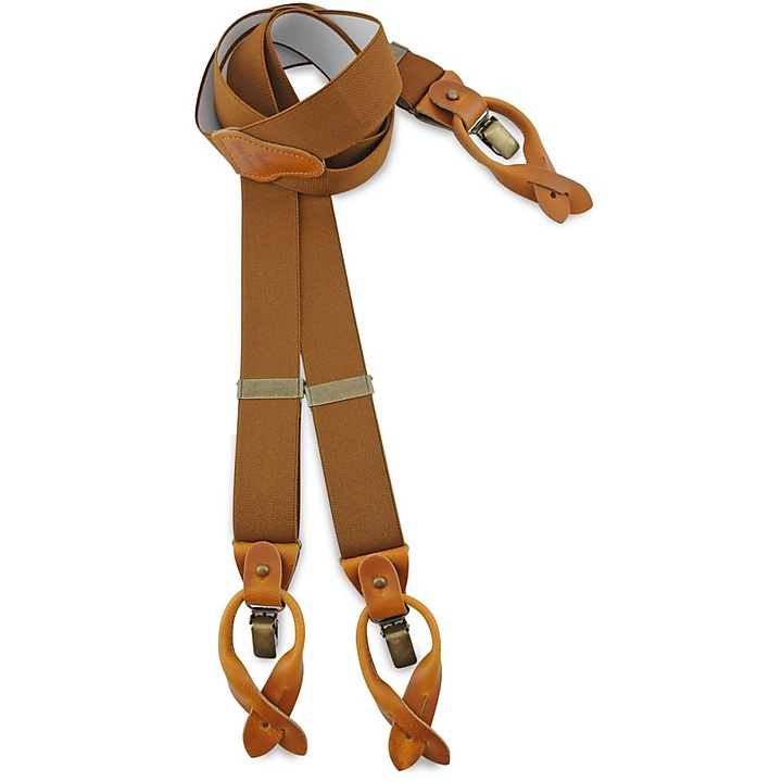 suspenders combi pack Correy Cognac