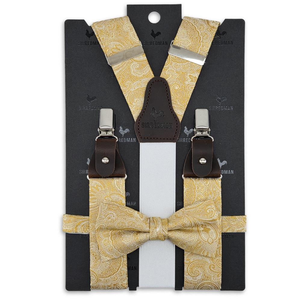 suspenders combi pack Eternal Paisley Yellow - 1
