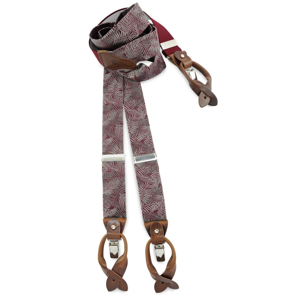 suspenders combi pack Festive Leaves bordeaux - 2