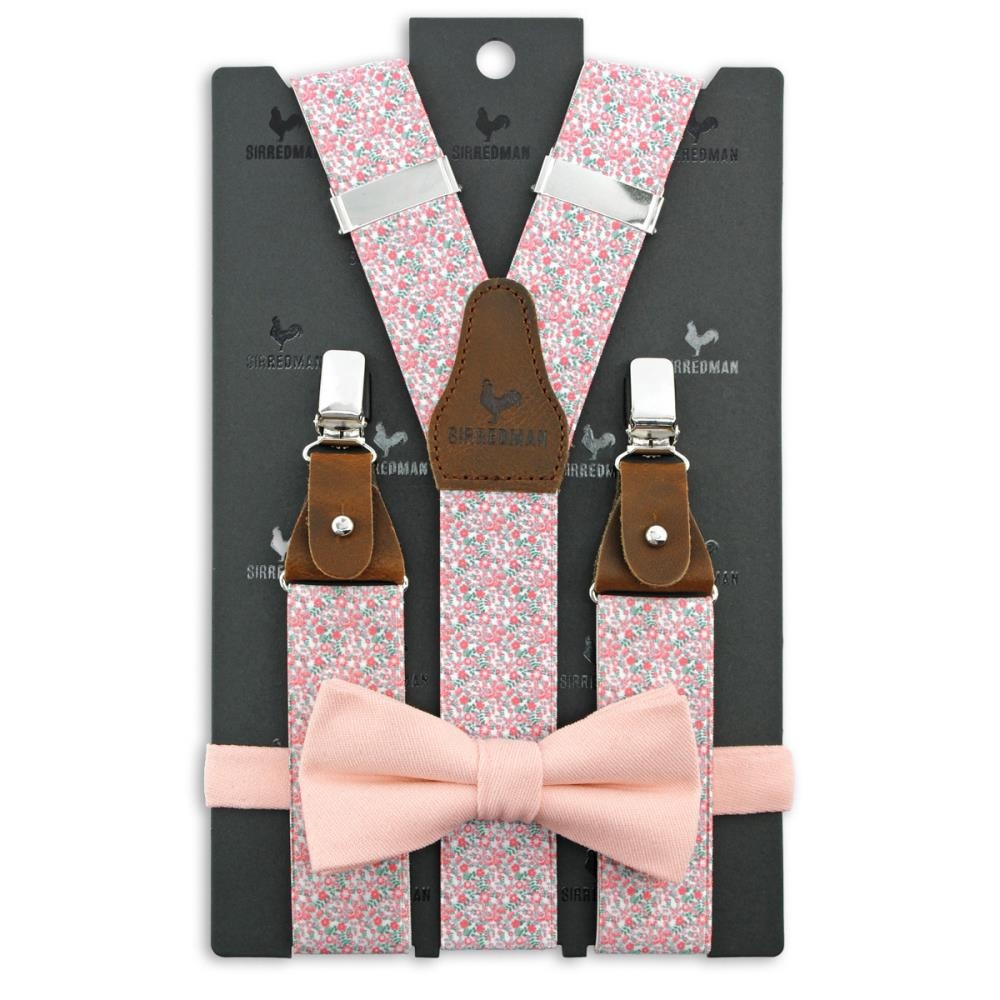 suspenders combi pack Fiori Pastelli pink - 1