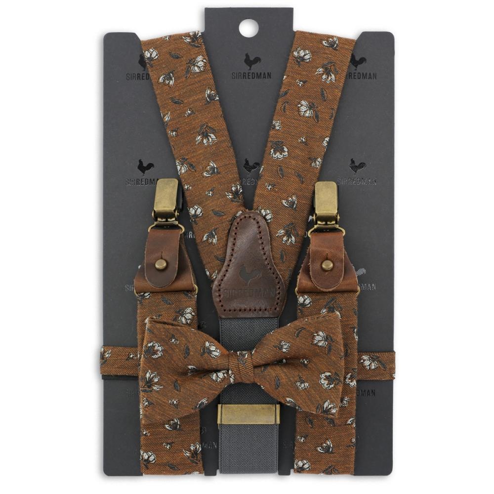suspenders combi pack Flower Finesse Brown - 1