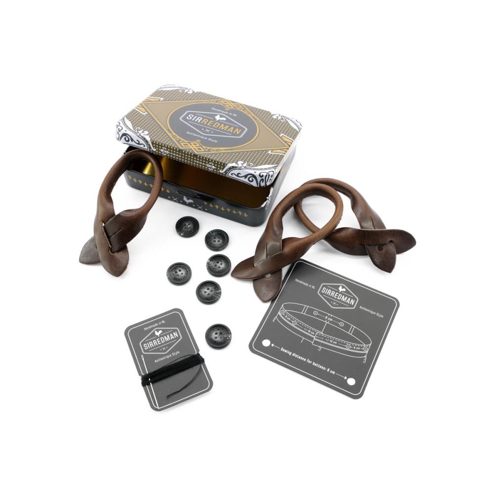 suspenders combi pack Flower Finesse Brown - 3
