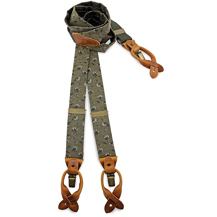 suspenders combi pack Flower Finesse Khaki
