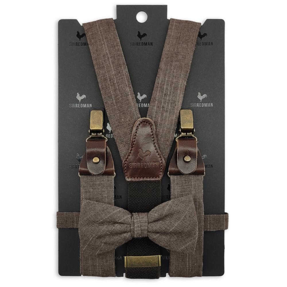 suspenders combi pack Linen Love Brown - 1