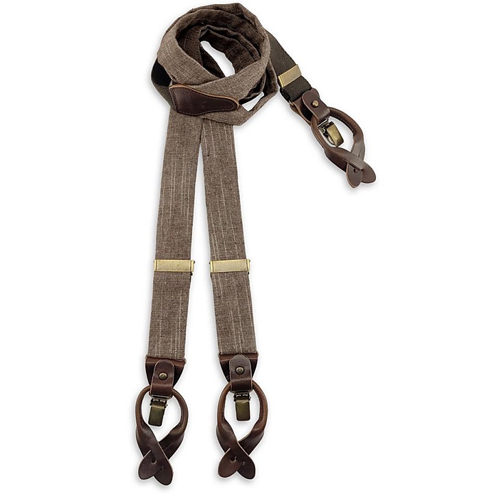 suspenders combi pack Linen Love Brown