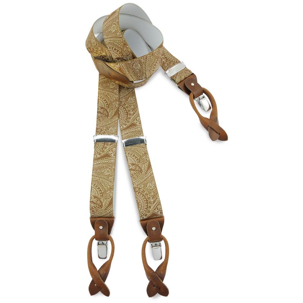 suspenders combi pack Paisley Sketch ochre - 2