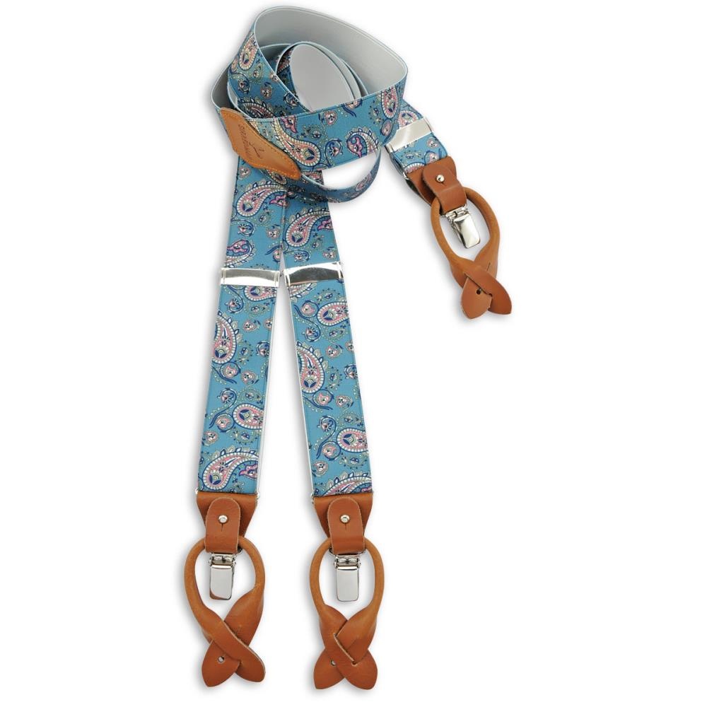 suspenders combi pack Pedro Paisley blue - 5