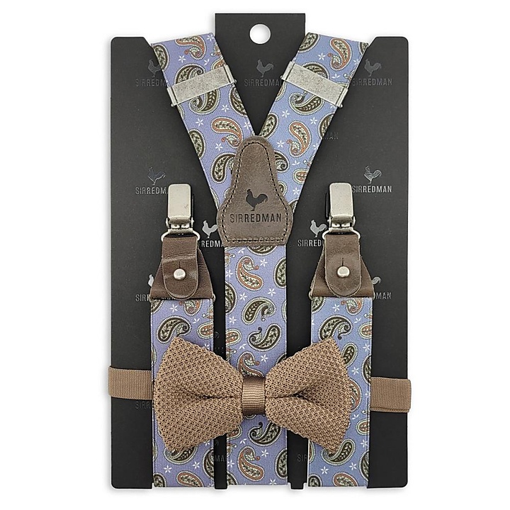 suspenders combi pack Perfect Look lila-taupe