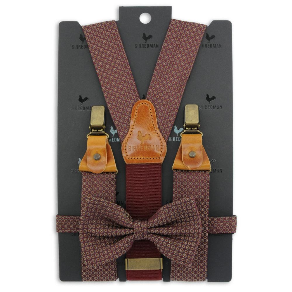 suspenders combi pack Talented Tailor bordeaux - 1