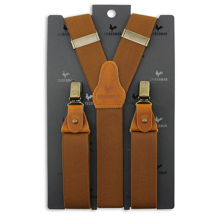 suspenders Correy Cognac