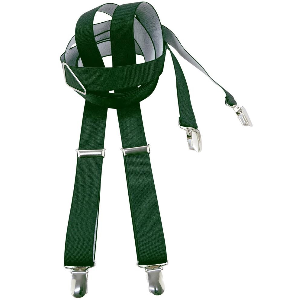Suspenders dark green narrow - 1