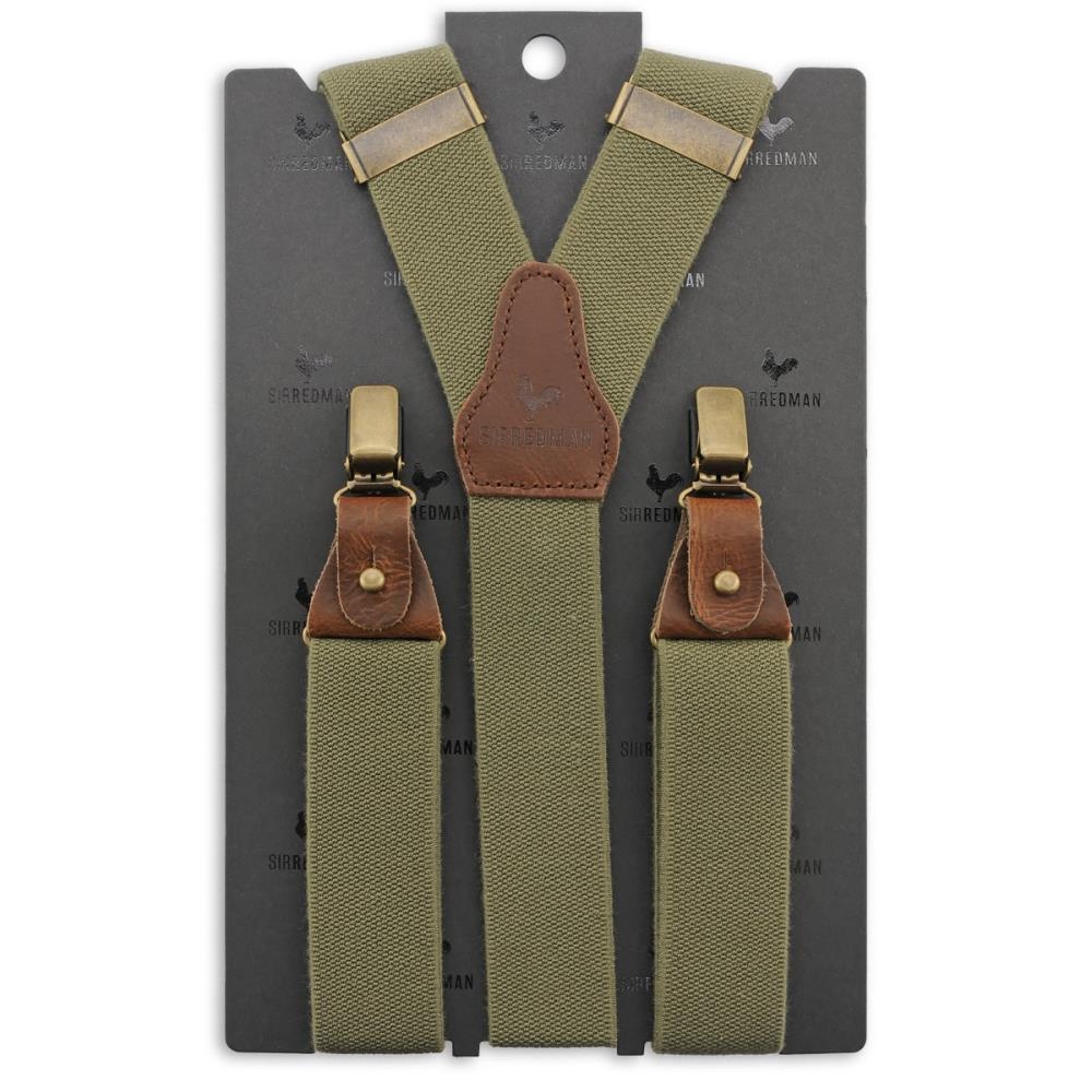 suspenders Essential army green - 2