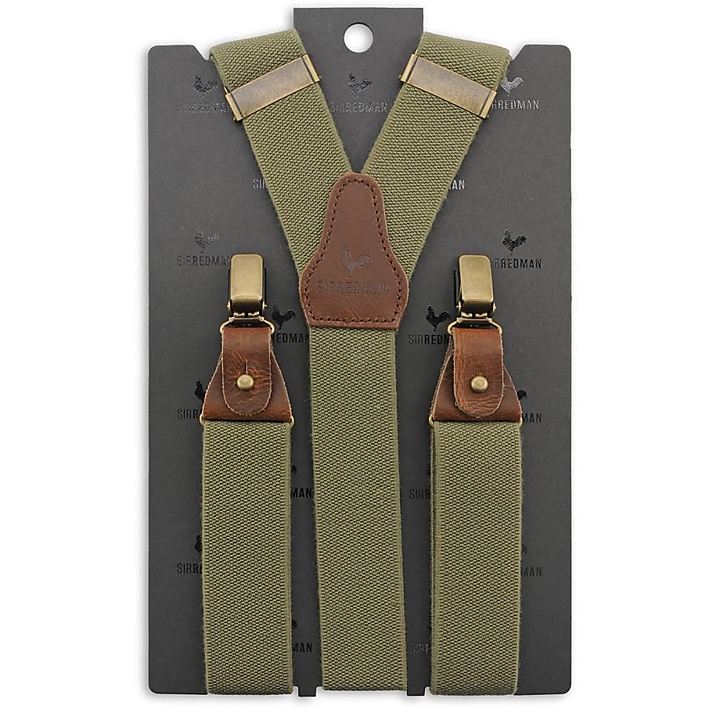 suspenders Essential army green
