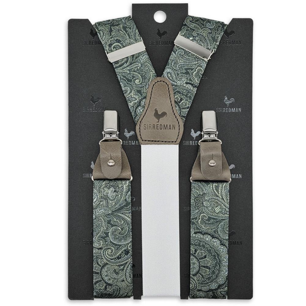 suspenders Eternal Paisley Green - 2
