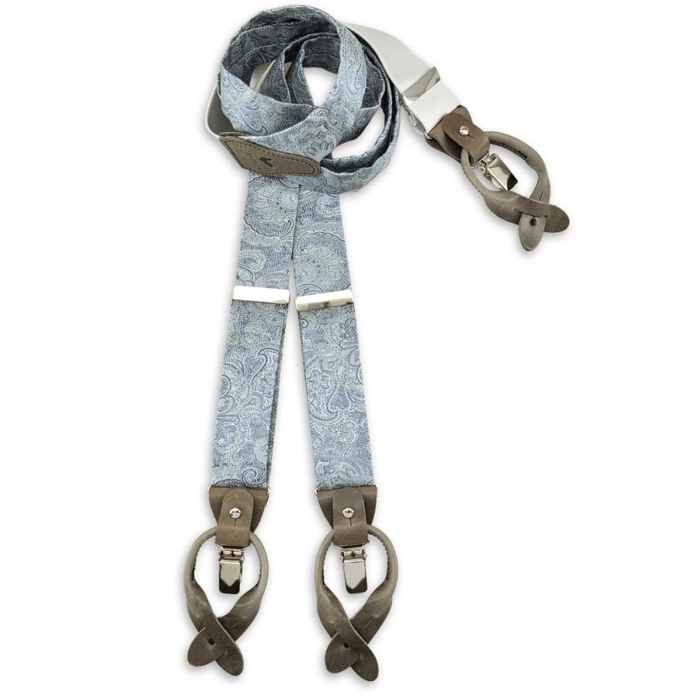 suspenders Eternal Paisley Light Blue - 1