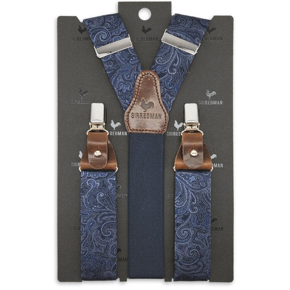 suspenders Eternal Paisley Navy - 2