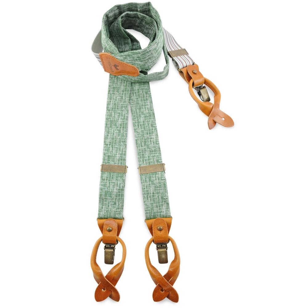 suspenders Fiero Famiglia verde bottiglia - 1