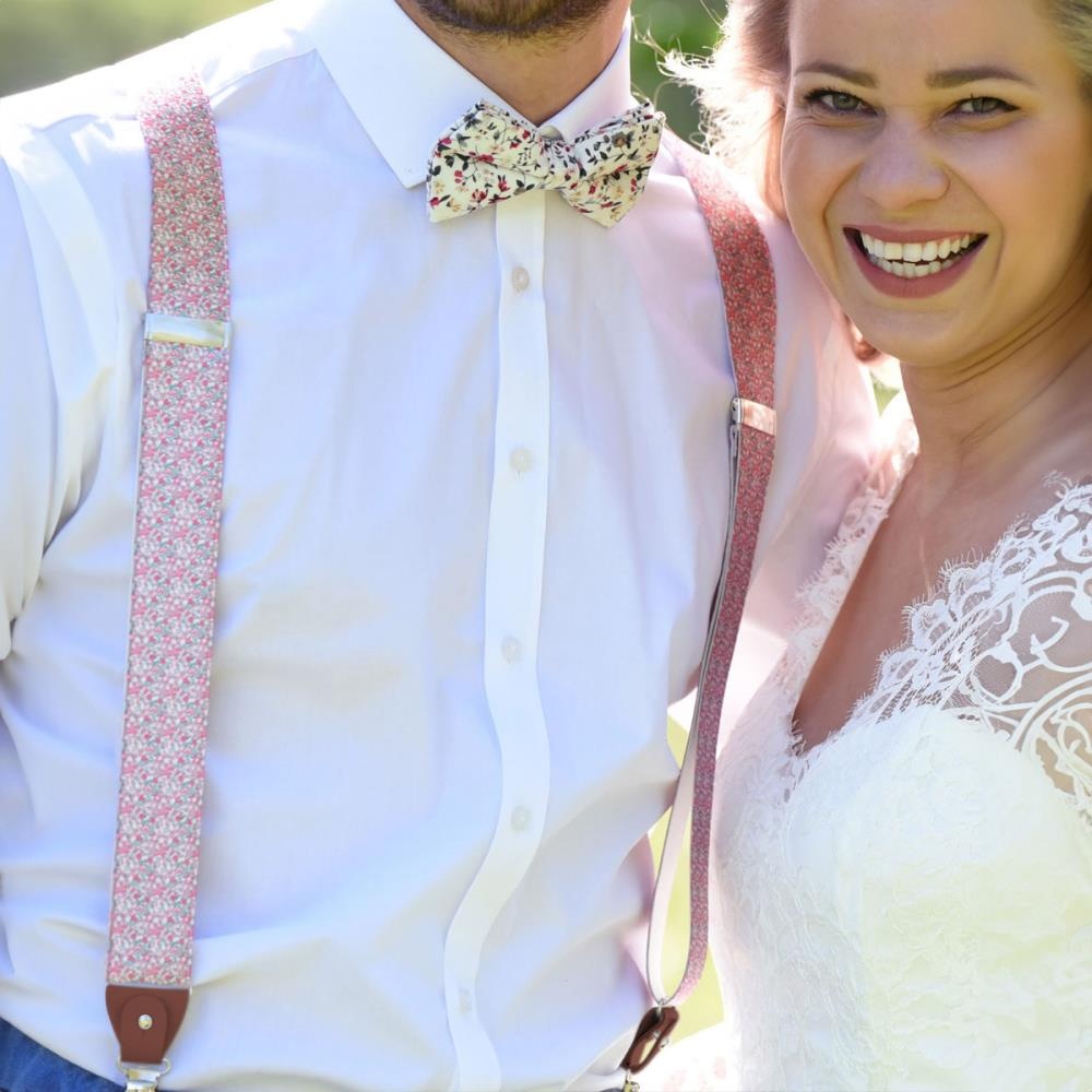 suspenders Fiori Pastelli pink - 4