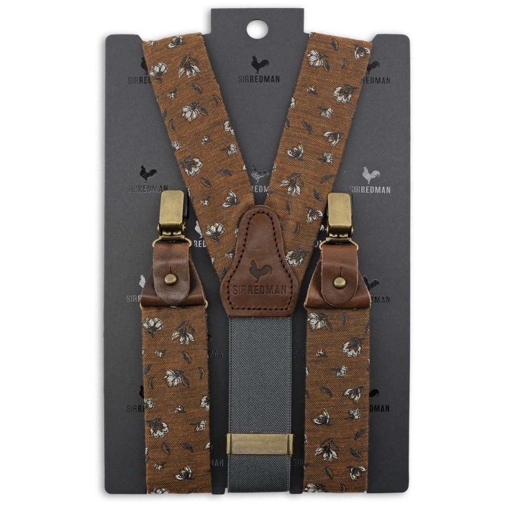 suspenders Flower Finesse brown - 2