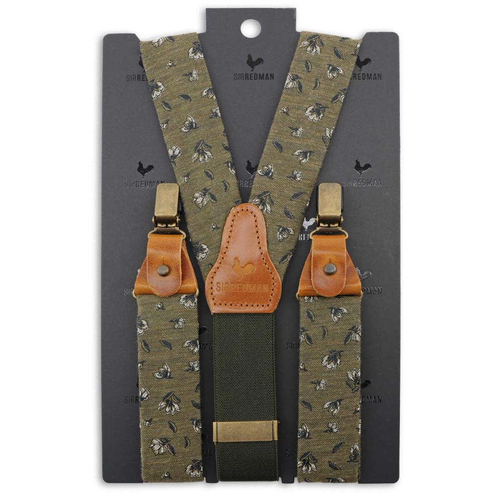 suspenders Flower Finesse khaki - 2