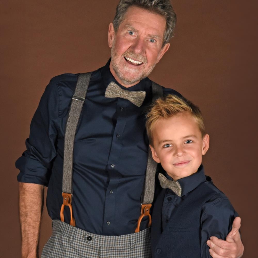 suspenders Herringbone pattern brown - 4